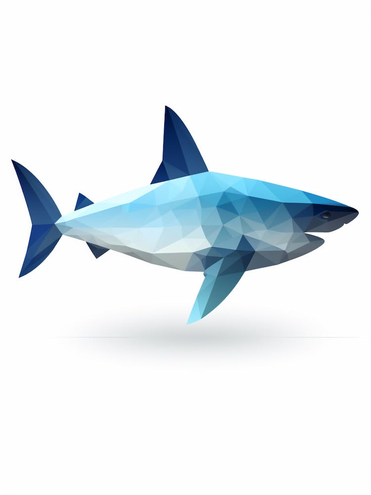 Minimalist Shark Shape 3