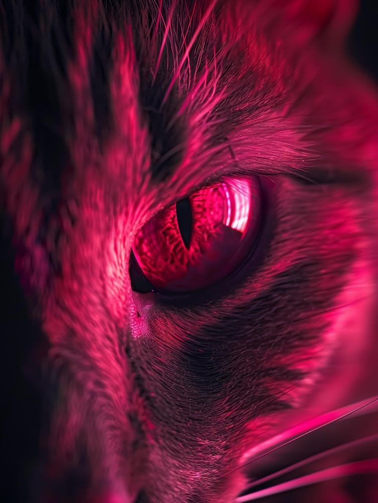 Cat Eye With Red Light