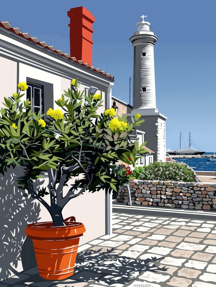 Lighthouse In Greece