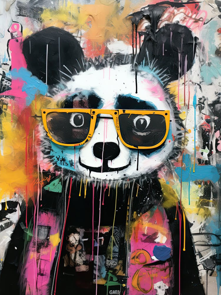 Graffiti Bear Whispers: Pandas
