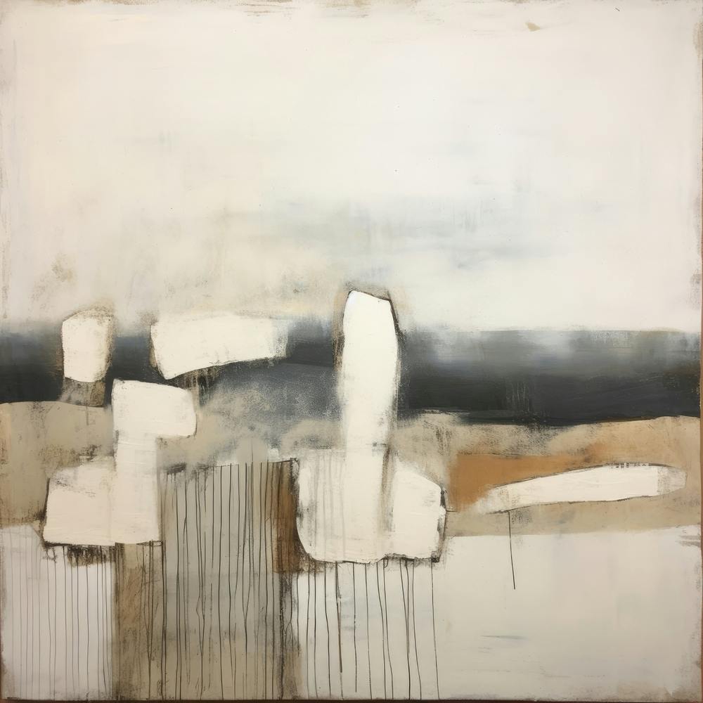 Geometric Forms Pastel Landscape 4