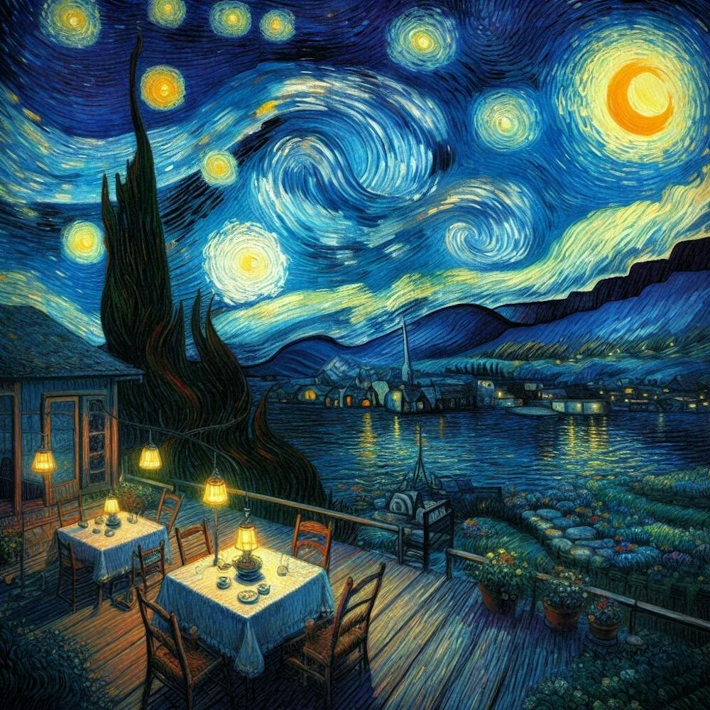 The Starry Night, Vincent Van Gogh 2