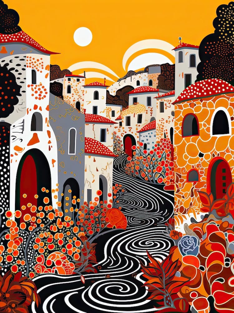 Siracusa, Italy, Illustration In The Style Of Pop Art 2