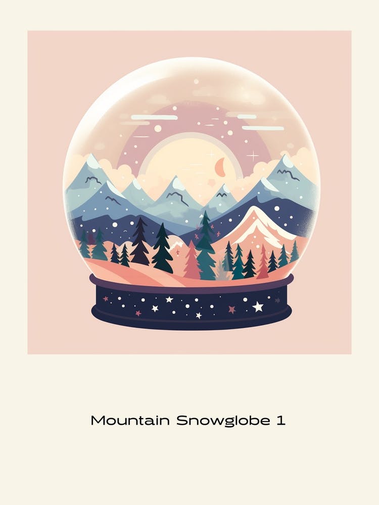 Boule à Neige Montagne - Affiche 1