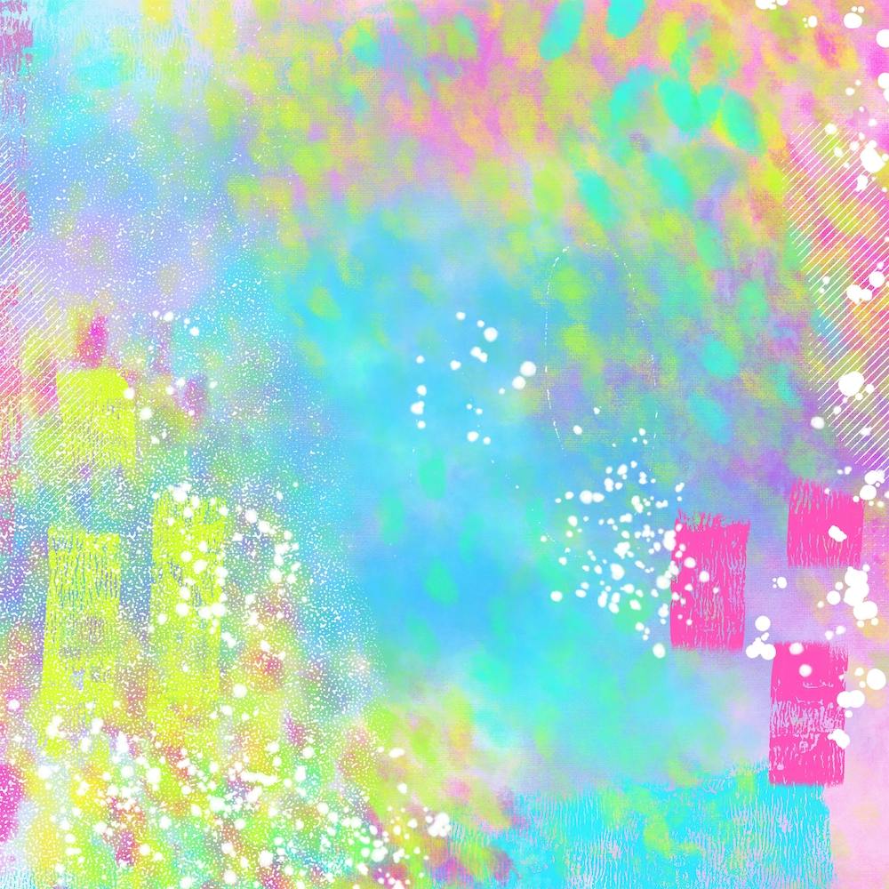 Abstract Explosion 5 Square