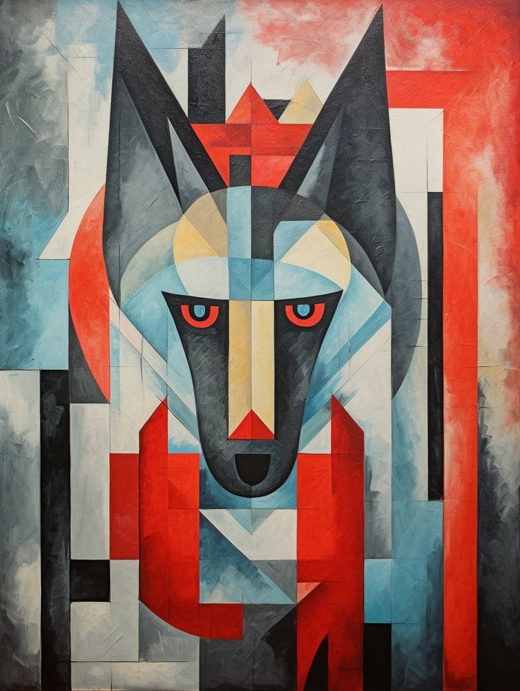 Wolf Geometric Abstract 8