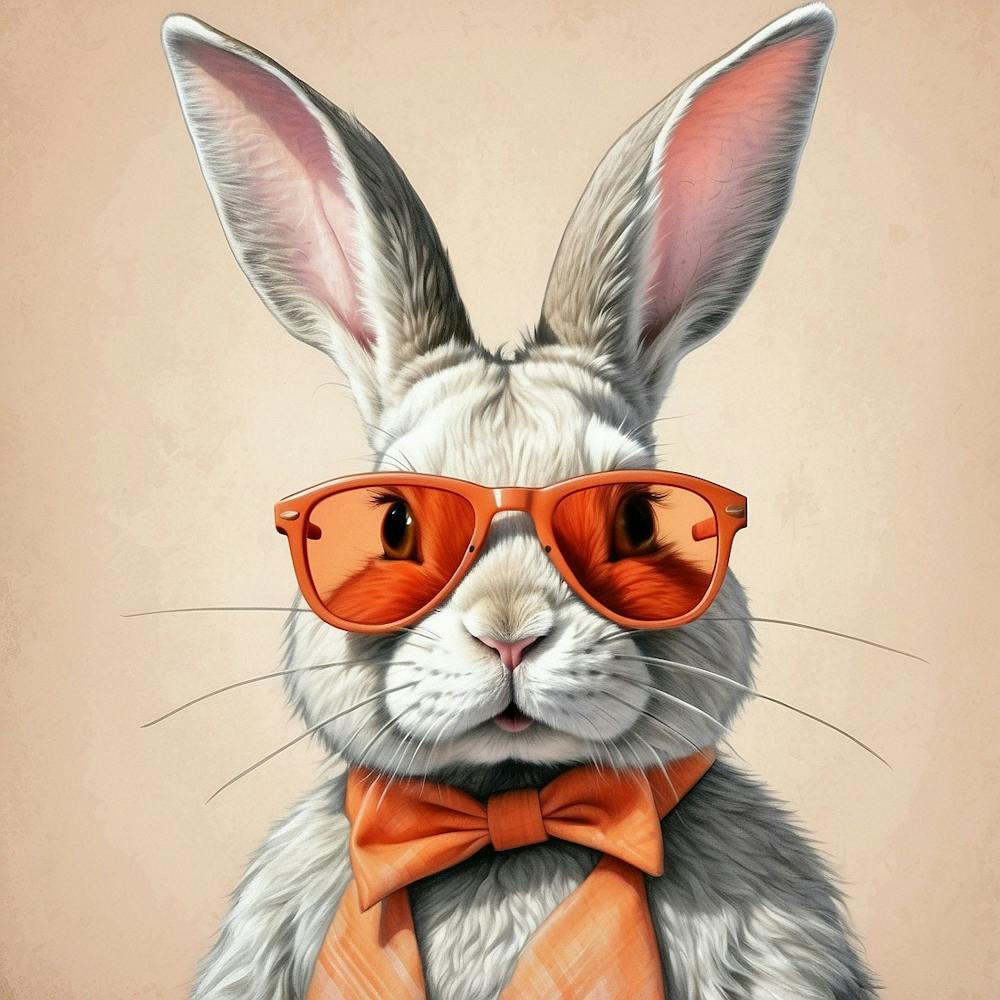 Rabbit In Sunglasses 17