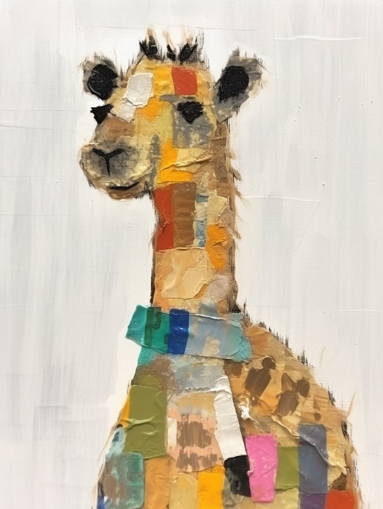 Camel 2 Kids Patchwork Painting