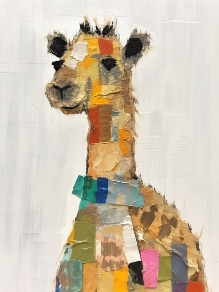 Camel 2 Kids Patchwork Painting