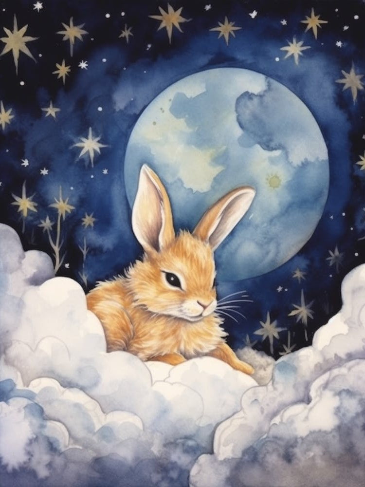 Baby Hare 2 Sleeping In The Clouds
