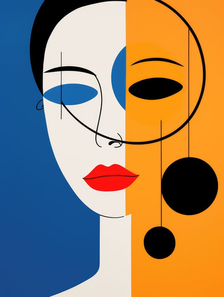 Abstract Woman'S Face 4