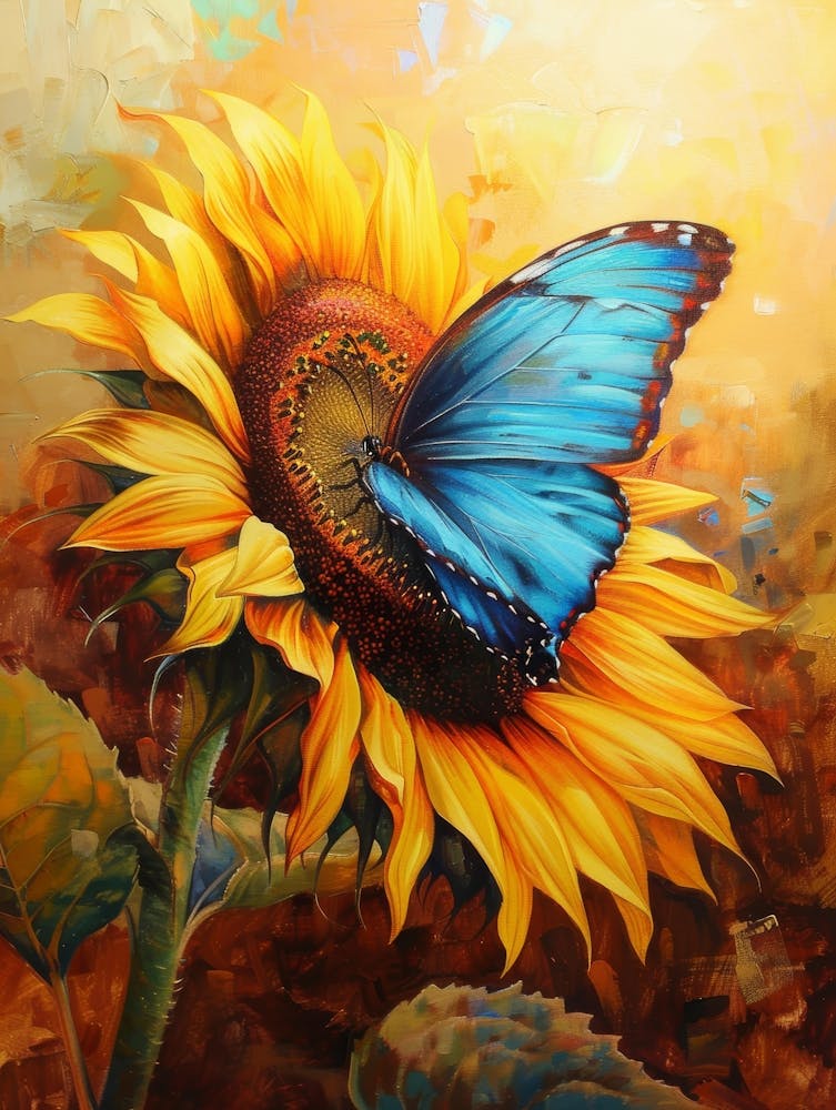 Butterfly On Sunflower