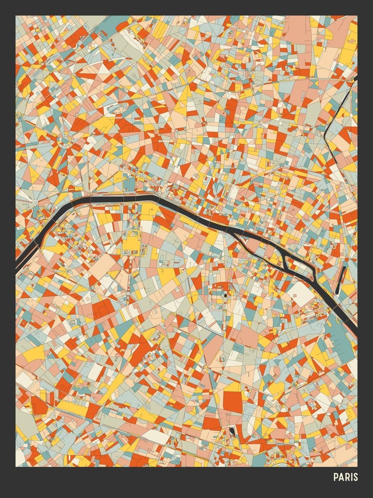 Paris France Central Map