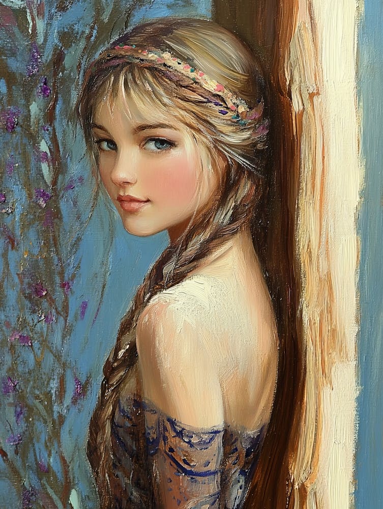 Beautiful Girl With Braids