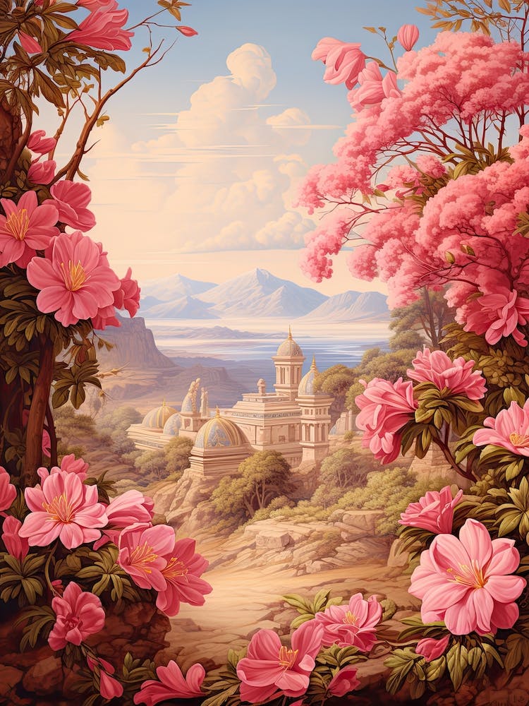 Azalea Flower Victorian Style 3