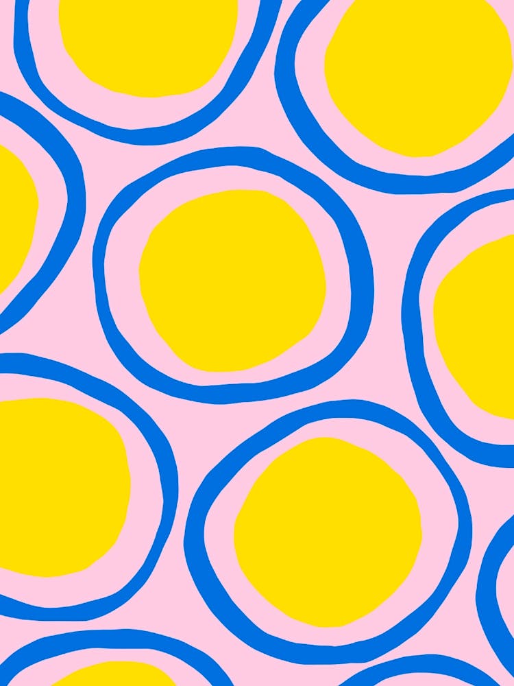 Yellow And Blue Circles 2