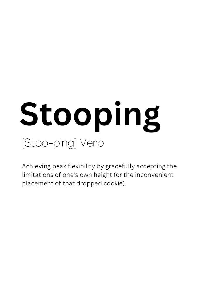 Stooping Definition Meaning