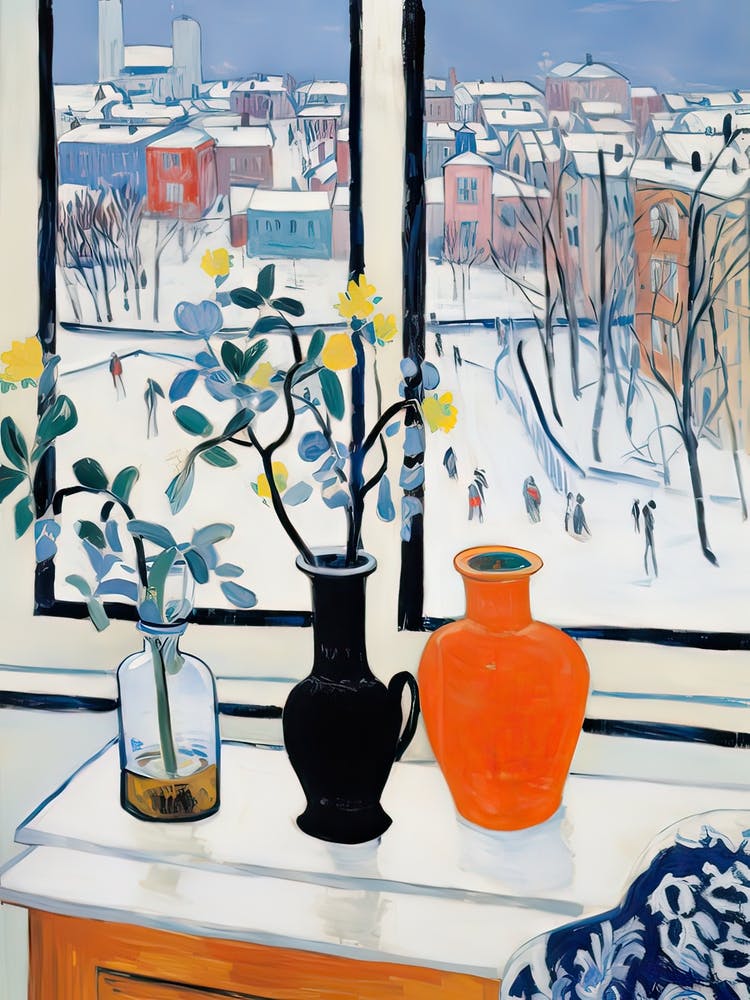 The Windowsill Of Harbin   China Snow Inspired By Matisse 2