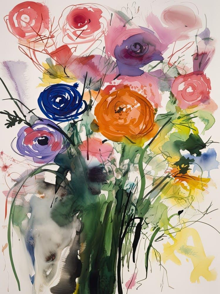 Ranunculus Flower Illustration 4