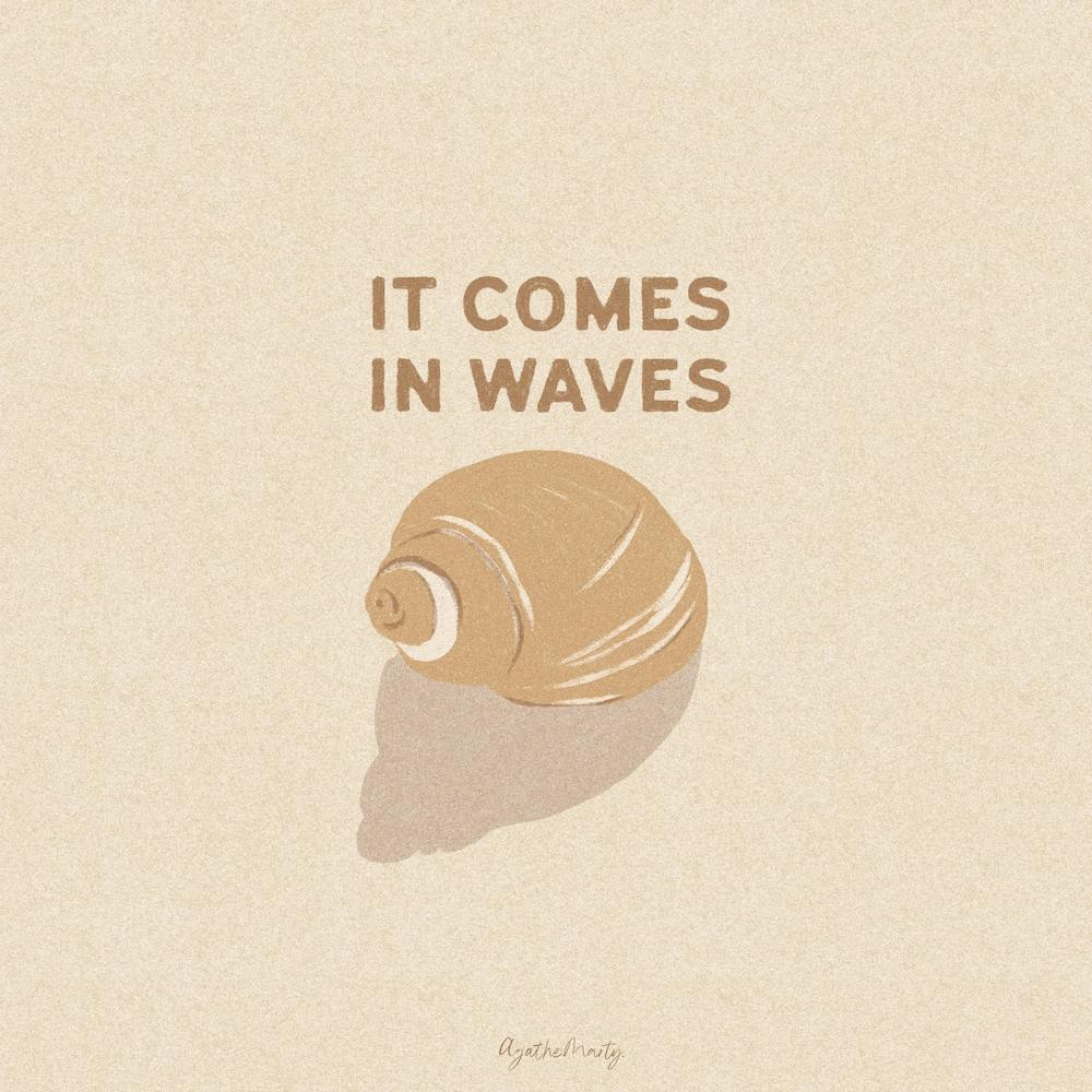 It Comes In Waves Square