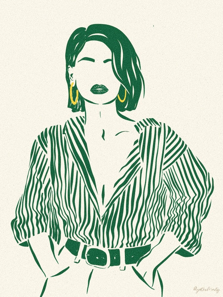 Woman In Green 2