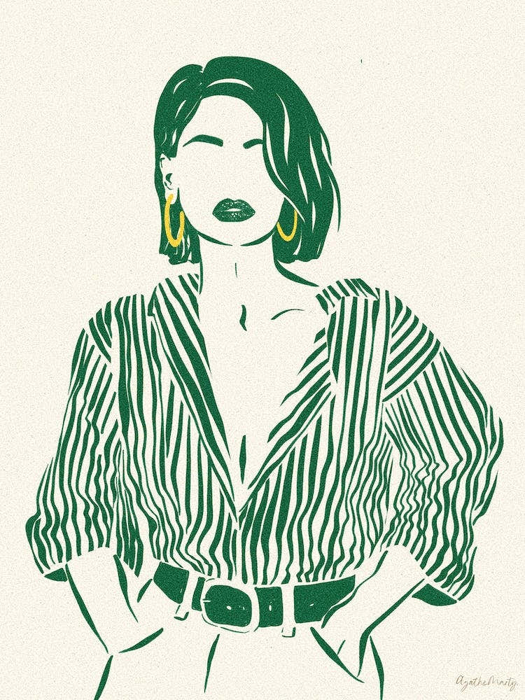 Woman In Green 2
