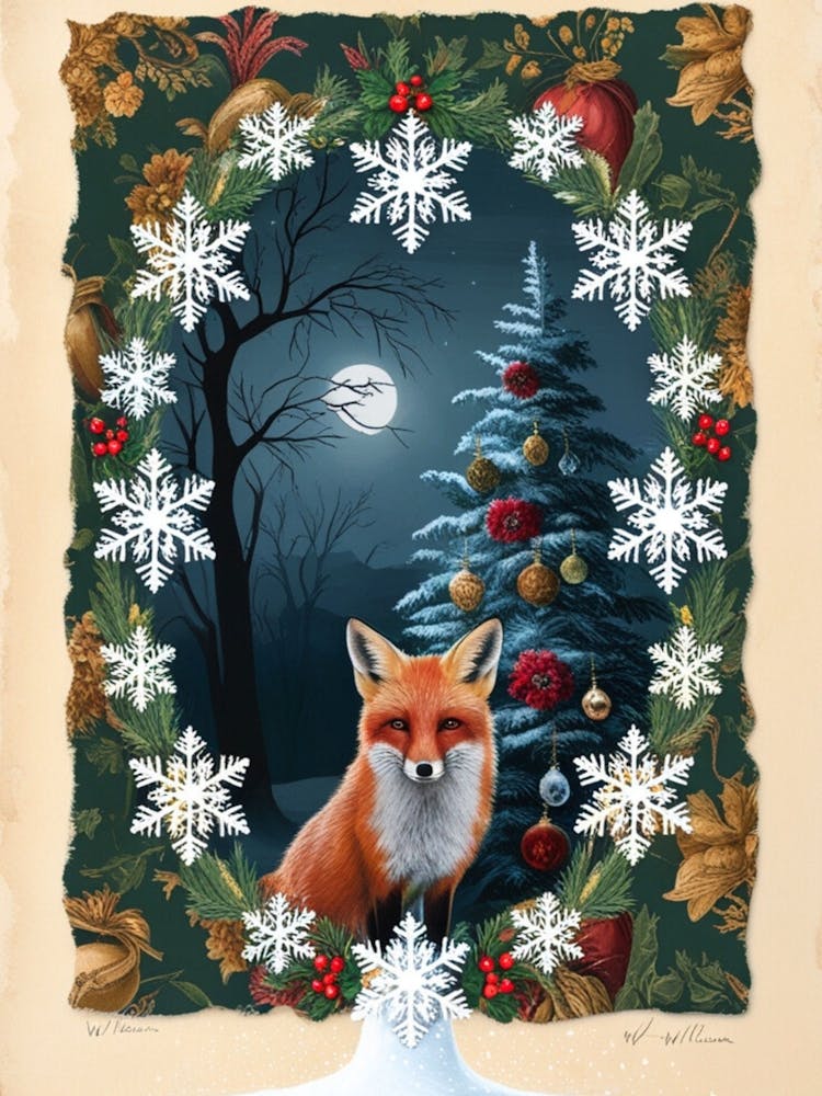 William Morris Christmas Fox 10