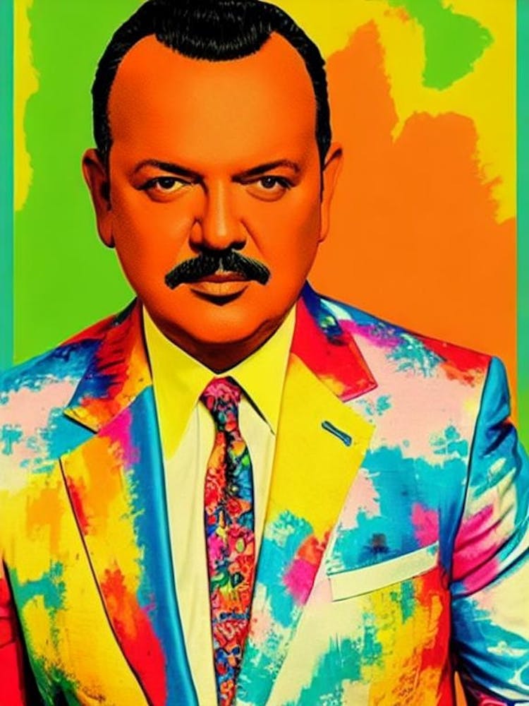 Pepe Aguilar Farbenfrohe Pop Art