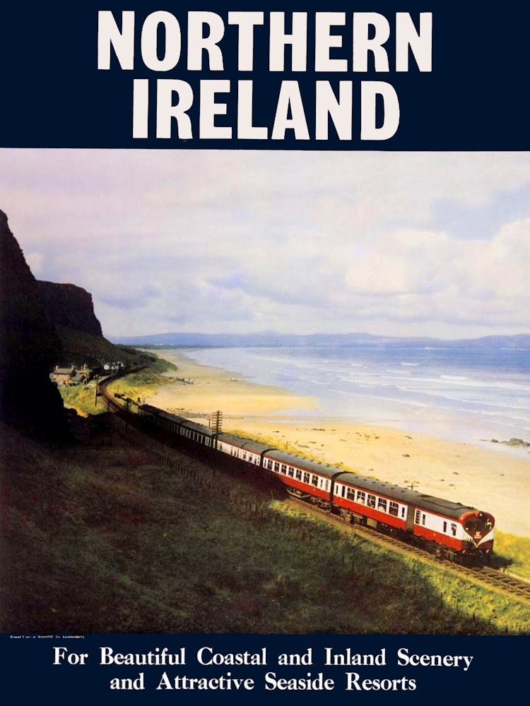 Northern Ireland, Vintage Railway Poster