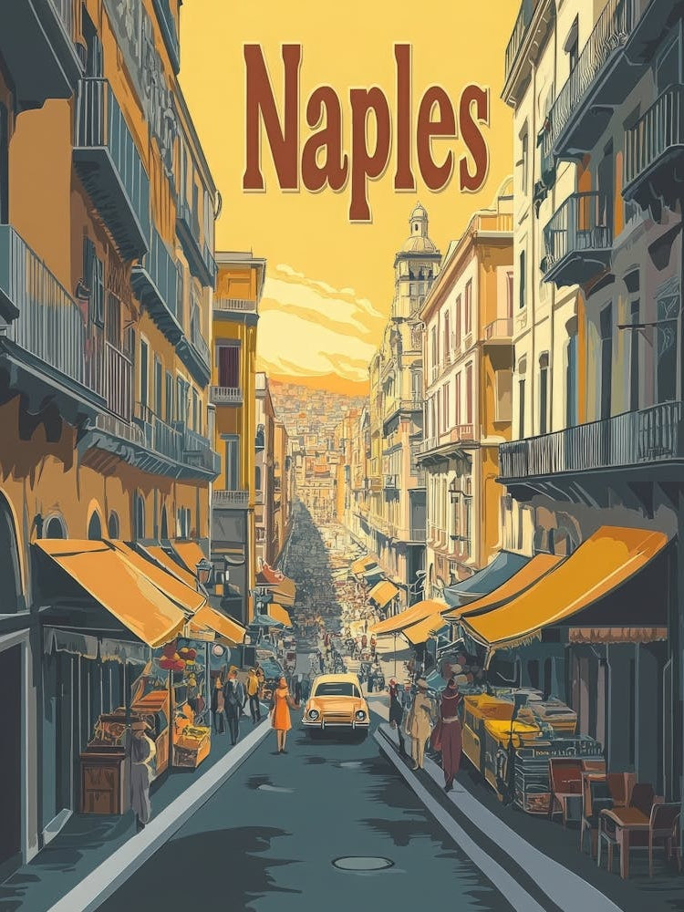 Aihrgdesign A Classic 1960s Travel Poster For Naples Showcasi Bd64684b 914d 4a94 A417 F6d0bca1e32f 3