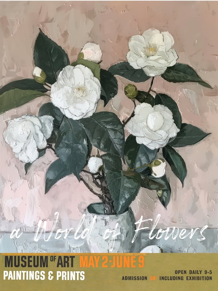 A World Of Flowers, Van Gogh Exhibition Camellia 2