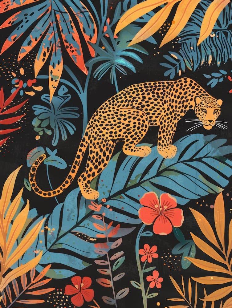 Leopard In The Jungle 45