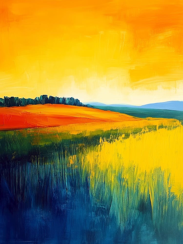 Sunset In The Field