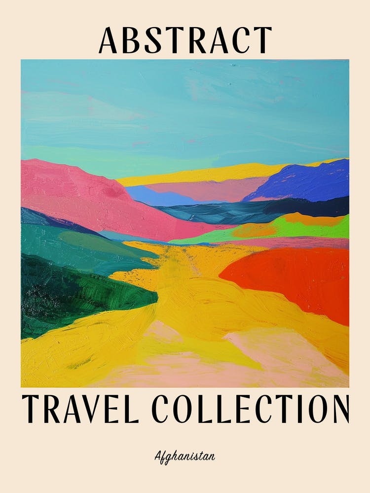 Abstract Travel Collection Poster Afghanistan 3