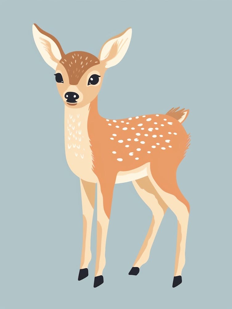 Baby Animal Illustration  Deer 6