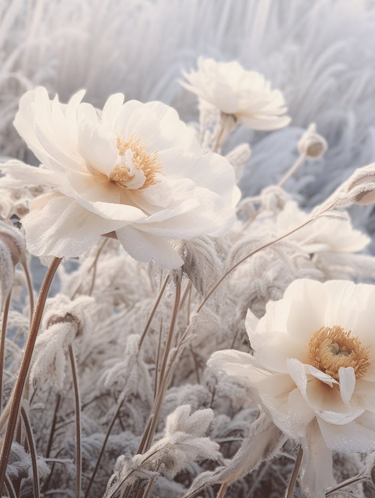 Frosty Botanical Peony 2