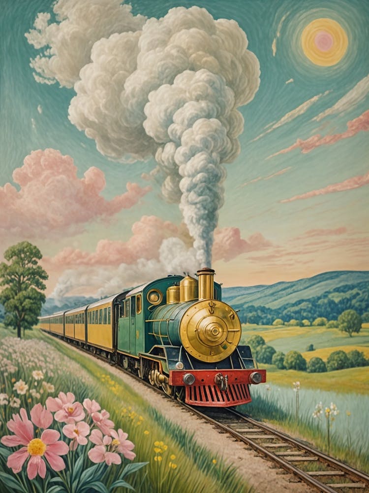 Train In The Countryside