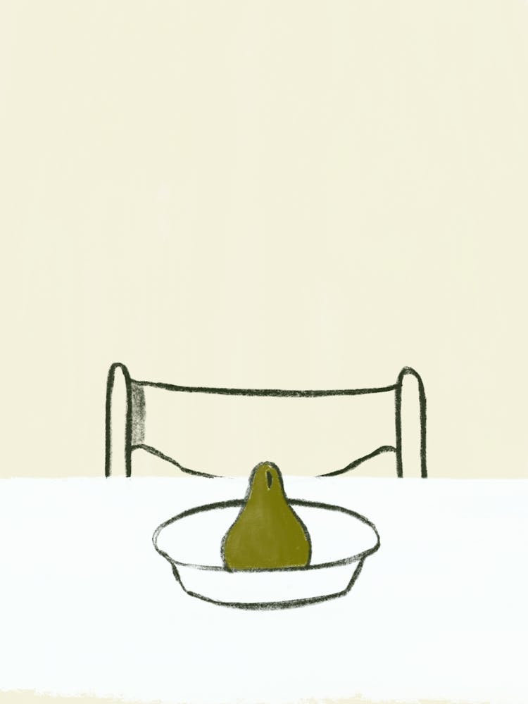 Pear On A Plate