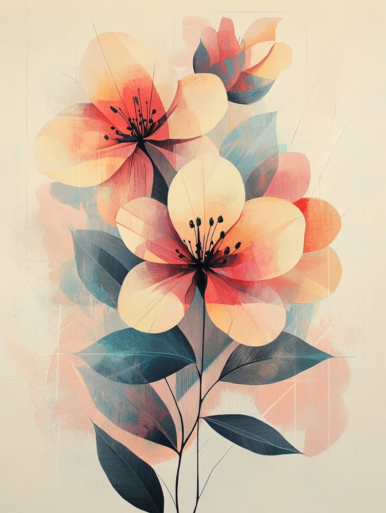 Abstract Floral Painting