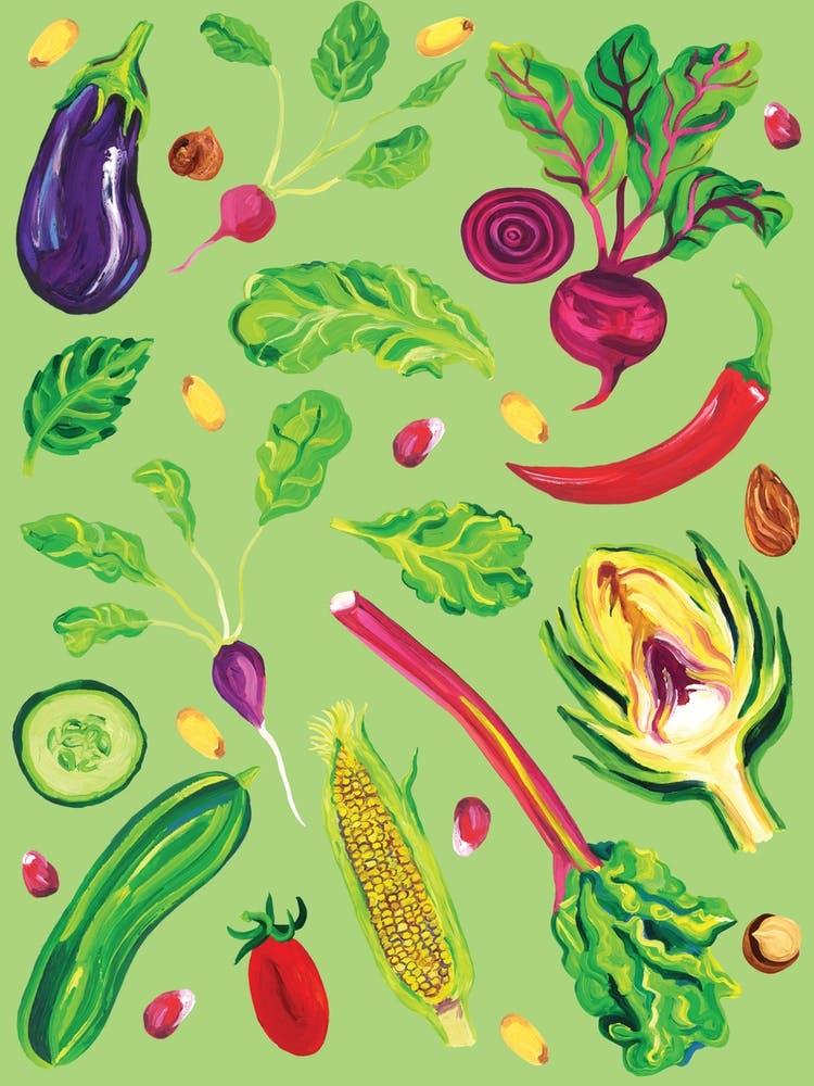 Spring Vegetables Green