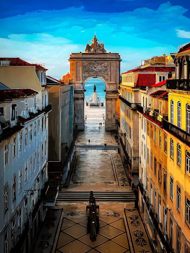 Arco De Rua Augusta, Baixa, Lisbon, Portugal