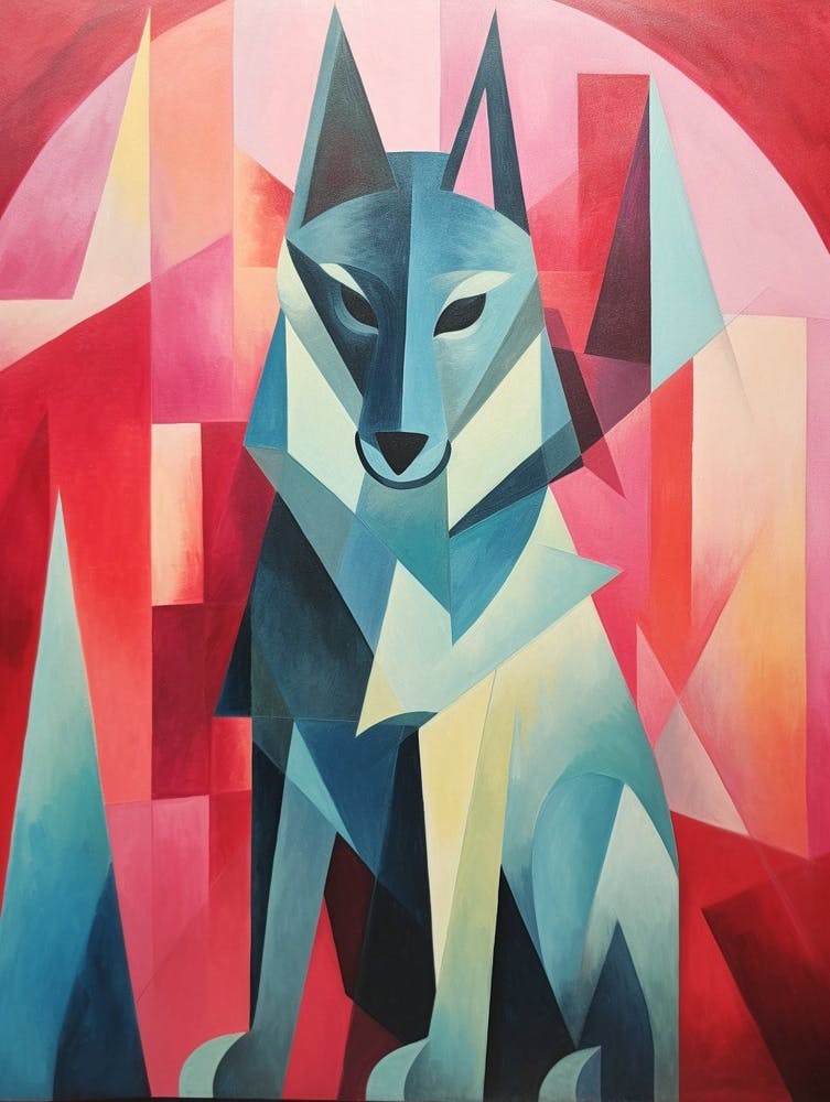 Wolf Geometric Abstract 6