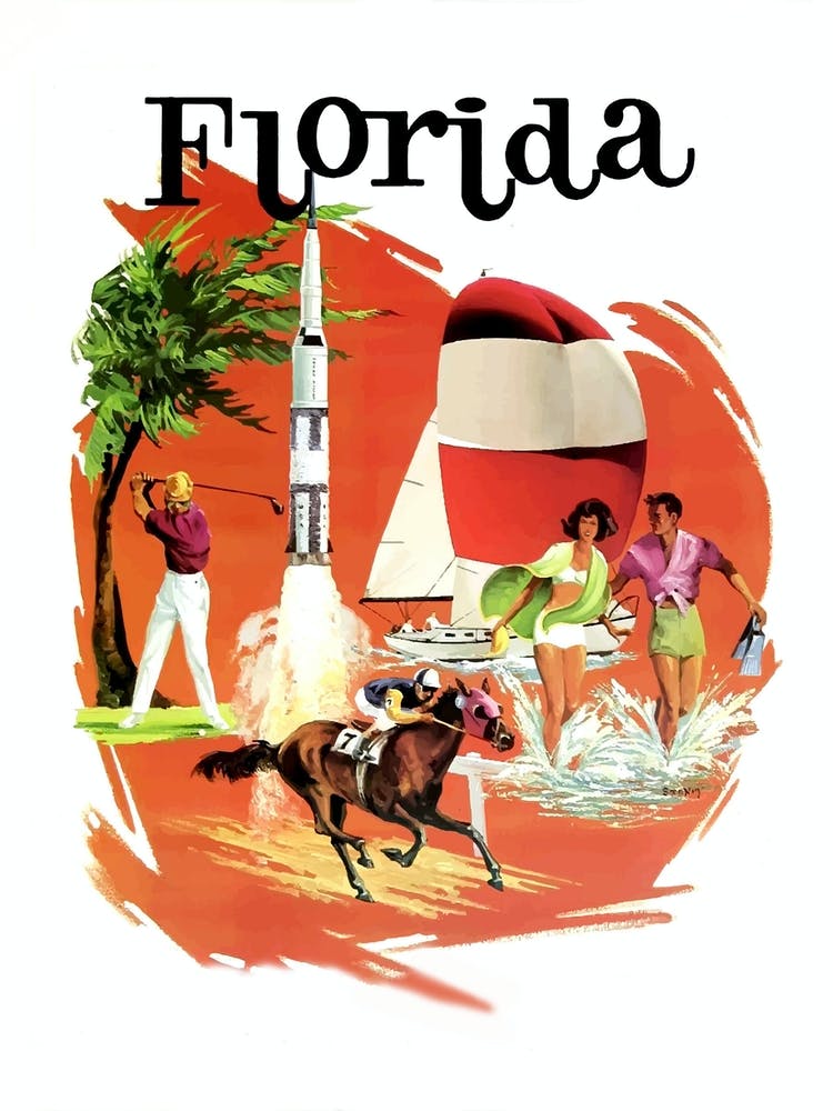 Florida, Collage Of Tourist Attractions