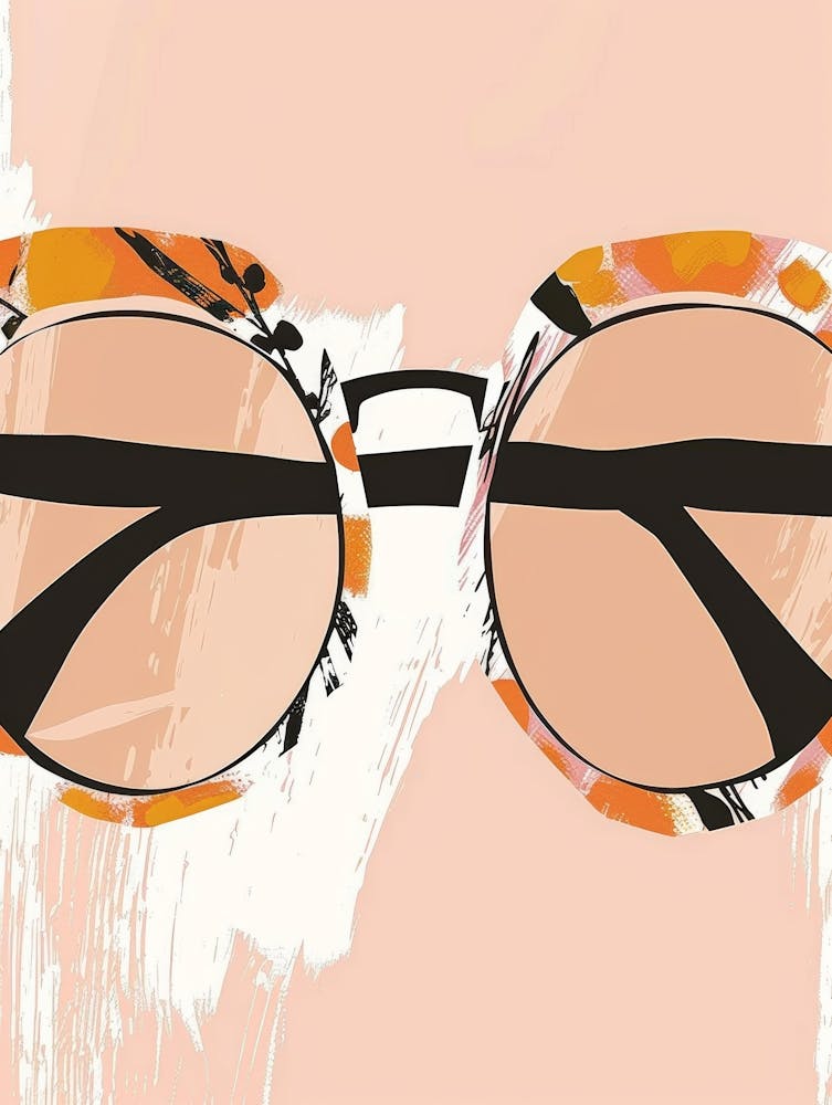 Sunglasses On A Pink Background