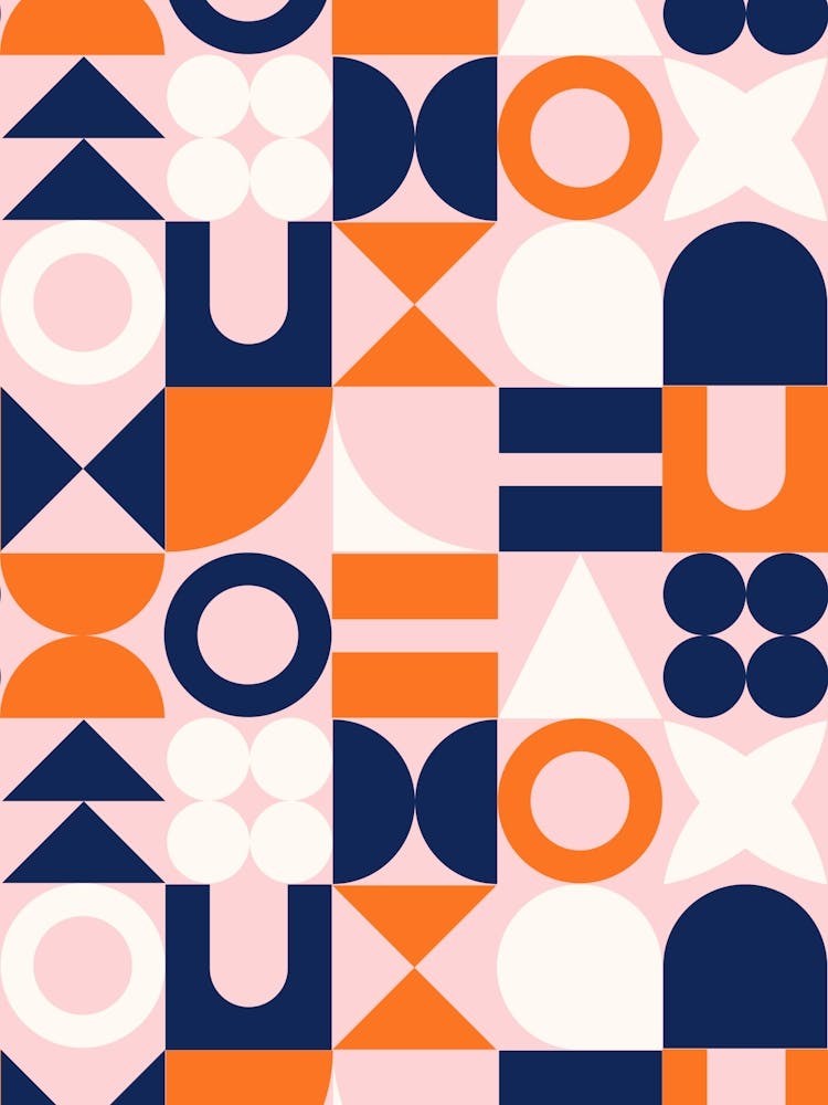 Socialite Mid Century Retro Geometric Shapes