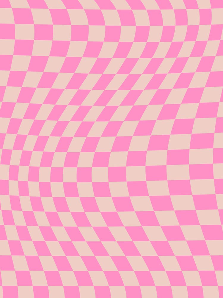 Warped Checkerboard Pink