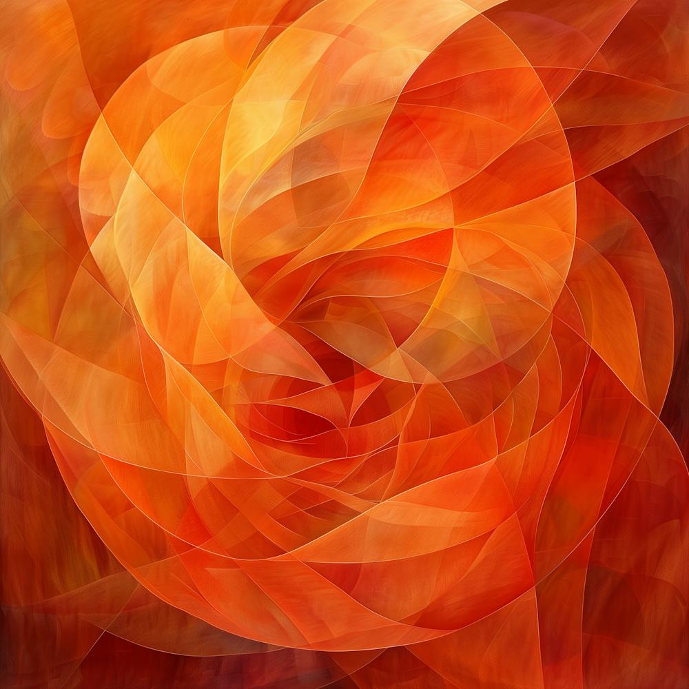 Root Chakra (Muladhara) Abstract Painting