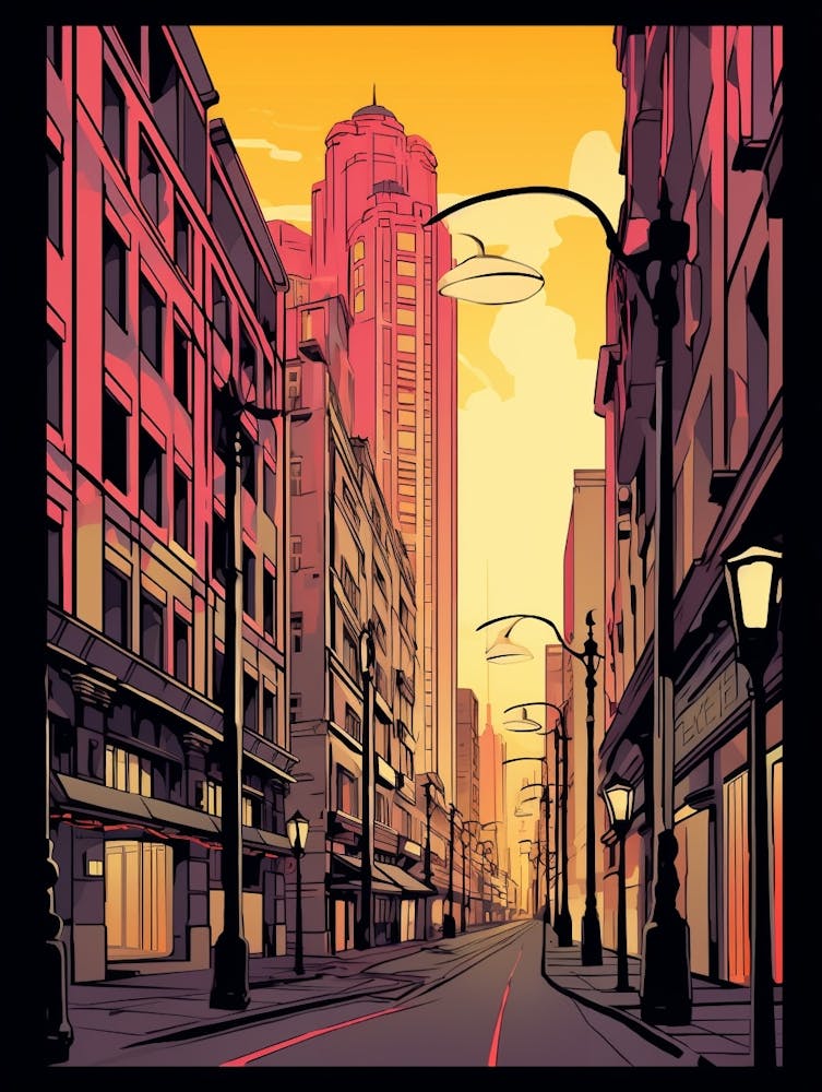 Istiklal Avenue Modern Pixel Art 4