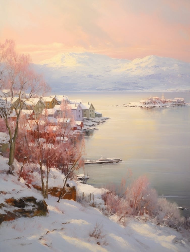 Dreamy Winter Painting Troms Norway 2