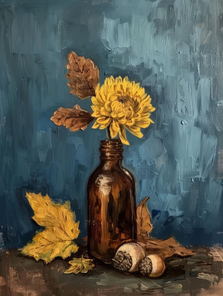 Chrysanthemum In A Bottle